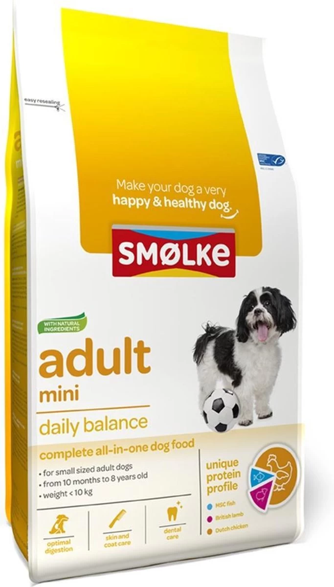 Smolke Adult Mini - Kip - Hondenvoer - 12 Kg 1 Smolke Adult Mini - Kip - Hondenvoer - 12 Kg