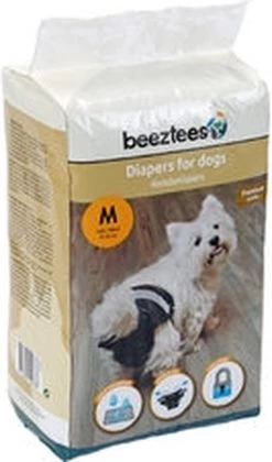 Beeztees - Hondenluier - Zwart - M - 12ST -Pet Care Verkoop 706x1200
