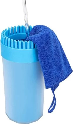 TIKKENS Hondenpoten Reiniger 2-in-1 - Hondenborstel - Hondenpoot Reiniger - Huisdier Poot Wassen - Hondenverzorging - Honden Wassen - Inclusief Microvezeldoek - XL -Pet Care Verkoop 709x1200