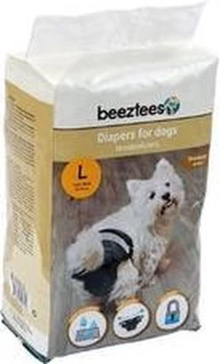 Beeztees - Hondenluier - Zwart - L - 10ST -Pet Care Verkoop 724x1200