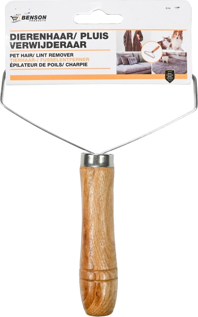 Benson Dierenhaarverwijderaar - Handmatig - Hout - 17.5 X 13.5 Cm 2 Benson Dierenhaarverwijderaar - Handmatig - Hout - 17.5 X 13.5 Cm - Afbeelding 2