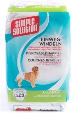 Simple Solution Wegwerp Honden Luier - SMALL 12 ST 38-48 CM -Pet Care Verkoop 768x1200