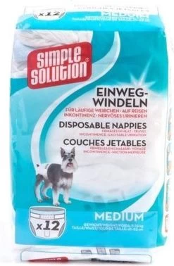 Simple Solution Wegwerp Honden Luier - SMALL 12 ST 38-48 CM -Pet Care Verkoop 784x1200