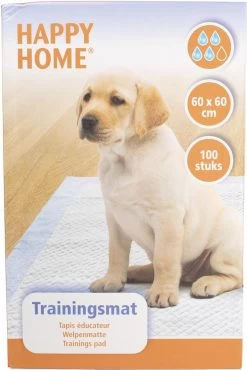 Happy Home Trainingsmat - Zindelijkstraining - 100 Stuks - 60X60 Cm -Pet Care Verkoop 802x1200