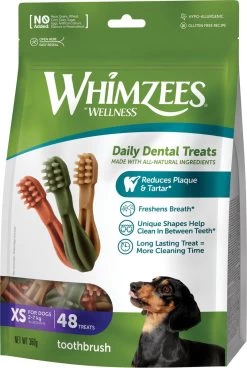 Whimzees Tandenborstel Hondensnack - 6,5 Cm - 48 Stuks -Pet Care Verkoop 805x1200