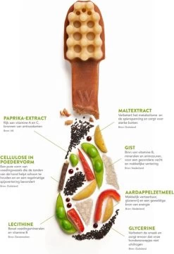 Whimzees Tandenborstel Hondensnack - 6,5 Cm - 48 Stuks -Pet Care Verkoop 820x1200