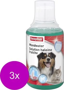 Beaphar Mondwater Hond/Kat - Gebitsverzorging - 3 X 250 Ml -Pet Care Verkoop 850x1200 3