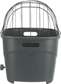 Trixie Fietsmand Voor Bagagedrager Met Draadkoepel Kunststof Grijs (46X36X47 CM) -Pet Care Verkoop 872x1200 2