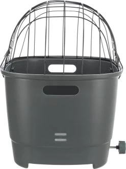 Trixie Fietsmand Voor Bagagedrager Met Draadkoepel Kunststof Grijs (46X36X47 CM) -Pet Care Verkoop 897x1200 2