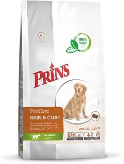 Prins Procare Graanvrij Skin & Coat - 12 KG -Pet Care Verkoop 910x1200