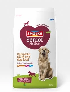 Smolke Senior Medium - Kip - Hondenvoer - 12 Kg -Pet Care Verkoop 911x1200