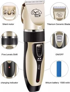 Complete Hondentondeuse Set - Draadloos Tondeuse - Scheerapparaat Voor Je Hond Of Kat - Huisdier Trimmer - Professionele Dierentondeuse - Dieren Verzorging - -Pet Care Verkoop 913x1200