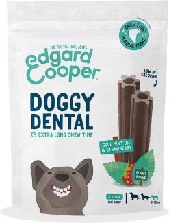 Merkloos Edgard & Cooper Doggy Dental Sticks Aardbei - Frisse Muntolie Small -Pet Care Verkoop 913x1200 9