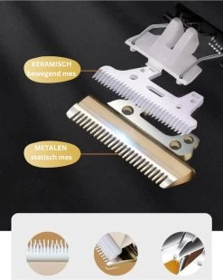 BeautyFit - 16-delig Hondentondeuse Set - Professionele Honden Trimset - Dieren Tondeuse Voor Dikke Vacht - Meest Complete Set - Inclusief 4 Opzetkammen - Hondenschaar - Mist Verstuiver - Handschoen Borstel - Nagelknipper -Pet Care Verkoop 959x1200