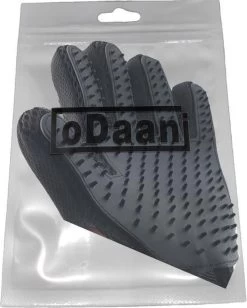 Borstel Voor Huisdieren - 2 Stuks LINKS + RECHTS - Voor Elke Vacht - Silicone - Vachtborstel - Borstel Handschoen - Zwart- ODaani -Pet Care Verkoop 962x1200