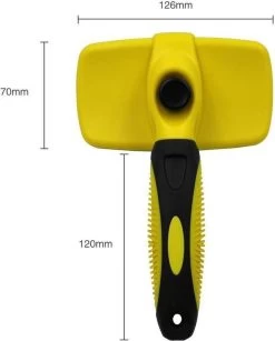 ElegaPet Hondenborstel Groen - Hondenhaar Verwijderen - Kat En Hondenkam - Slickerborstel Hond En Kat - Groomer - Ondervacht Kam Hond - Borstel Hond - Hondenborstel Langharig En Kortharig - Slickerborstel - Anti Klit/Knopen/Huidschilfers -Pet Care Verkoop 964x1200