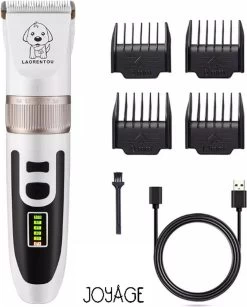 Joyage Professionele Hondentondeuse Voor Dikke Vacht – Honden Tondeuse & Hondentrimmer Tondeuse – Stille Tondeuse Katten & Honden Trimset Lang Haar – Trimmer Hond - Hondentondeuse Draadloos - Tondeuse Voor Honden - Tondeuse Hond Dikke Vacht