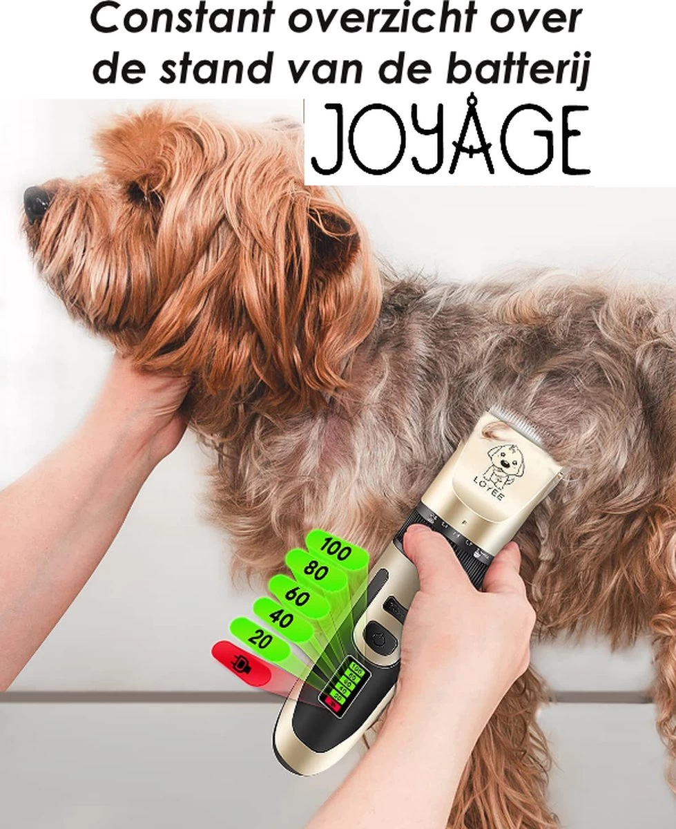 Joyage Professionele Hondentondeuse Voor Dikke Vacht – Honden Tondeuse & Hondentrimmer Tondeuse – Stille Tondeuse Katten & Honden Trimset Lang Haar – Trimmer Hond - Hondentondeuse Draadloos - Tondeuse Voor Honden - Tondeuse Hond Dikke Vacht 5 Joyage Professionele Hondentondeuse Voor Dikke Vacht – Honden Tondeuse & Hondentrimmer Tondeuse – Stille Tondeuse Katten & Honden Trimset Lang Haar – Trimmer Hond - Hondentondeuse Draadloos - Tondeuse Voor Honden - Tondeuse Hond Dikke Vacht - Afbeelding 5